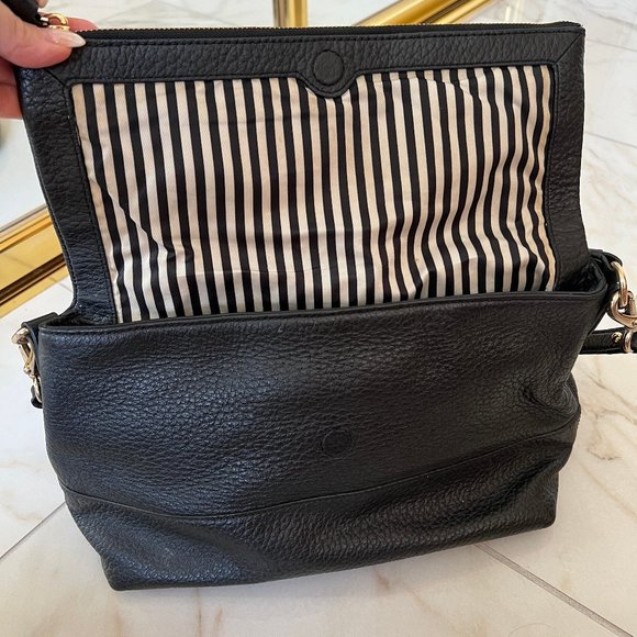 Kate Spade Shoulder Bag Black Leather Crossbody Bag Carmen Southport Avenue - Picture 6 of 11